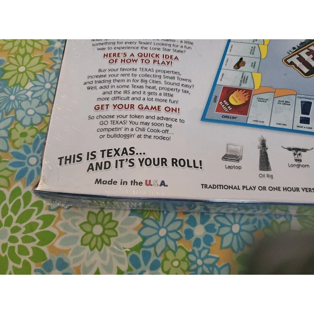 NEW Texasopoly ~ State of Texas Monopoly Style Board Game ~ Texas Opoly ~ NIB